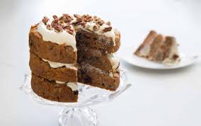 rum carrot cake with a boozy cream