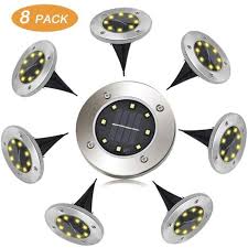 solar outdoor flowood 8 led paquete