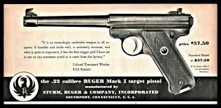 target standard model pistol print ad