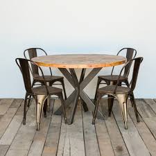 round top rustic modern kitchen table