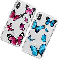 Designed with a leopard print and contrasting logo, you can be safe in the knowledge that your tech is perfectly. Clear Blue Butterfly Silicone Phone Case For Iphone 6 7 8p Xs Xr 11 Pro Max Se2 Ebay