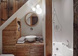 Sloping ceilings, eaves, gable walls and off square corners provide design opportunities rather than limitations when you install dansani bathroom . Small Attic Bathroom With Slanted Ceiling And Pedestal Sink Sloped Ceiling Bathroom Small Attic Bathroom Bathroom Design Small