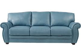 martello blue leather sofa classic