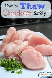 Submerge the frozen chicken breast. 3 Easy Ways To Thaw Chicken Safely Cooking Frozen Chicken Thawing Chicken Frozen Chicken Crockpot