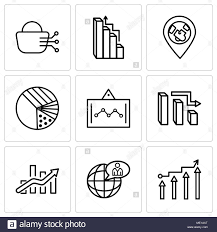 Set Of 9 Simple Editable Icons Such As Binary Processed