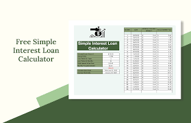 free simple interest loan calculator