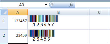 using barcode fonts in excel spreadsheets