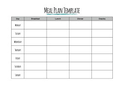 Breakfast, lunch, brunch and dinner are all meals. 40 Weekly Meal Planning Templates á… Templatelab
