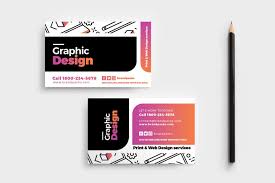 Click the business card size to open it. Graphic Design Agency Business Card Template Brandpacks