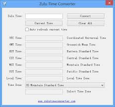 Zulu Time Converter