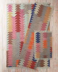 colorful arrows wool rug