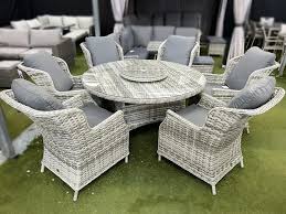 Verona 6 Seater Dining Set With Lazy