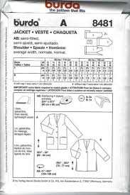 8481 Uncut Burda Sewing Pattern Misses Jacket Button Front 12 22 Oop Sew Ff