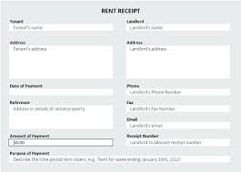 Rental Receipt Format Rent Receipt Template Rent Receipt Format In