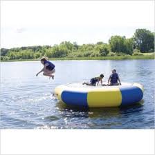 inflatable water troline bounce