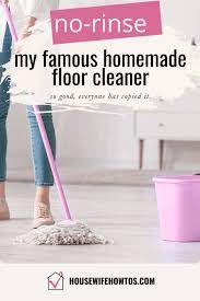 homemade floor cleaner recipe no rinse