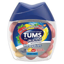 tums chewy bites antacid with gas