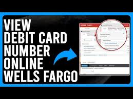 wells fargo debit card number