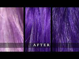 Once i has a decent amount it just colored my hair with it. Xmondo Super Purple Swatches On Blonde Dark Blonde And Brown Hair Youtube