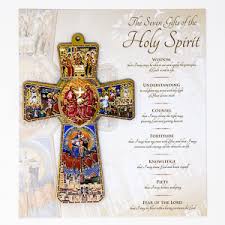 holy spirit wooden wall cross