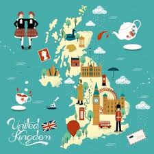 Map of the united kingdom (uk) and its three constituent countries, england, scotland, and wales, and the province of northern ireland on the island of ireland, neighboring countries with international. Free Vector Great Britain Touristic Isometric Map