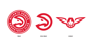 The atlanta hawks unveiled their new primary and secondary logos monday, and with it came the beginning of a new identity: Hawks Announce New Primary And Secondary Logos Sporting News