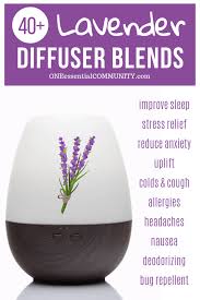 lavender essential oil diffuser blend recipes free printable sleep stress
