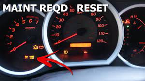Toyota Tacoma 2006-2013 maintenance light reset, Maint Reqd light reset  Tacoma - YouTube
