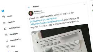 Plymouth Labour Volunteer Shares Postal Vote Images Online