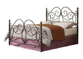 Vintage Inspired Queen Metal Bed Frame