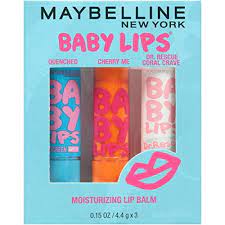 maybelline new york baby lips moisturizing lip balm 3 pack lip care essentials 3 shades