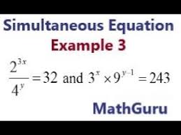 Exponential Simultaneous Equation