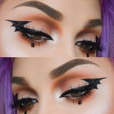 easy bat eyeliner ideas for halloween