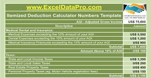 itemized deduction calculator