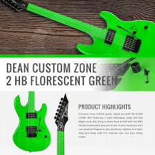Amazon Com Dean Custom Zone 2 Hb Solid Body Electric Guitar