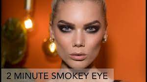 2 minute makeup smokey eye with a
