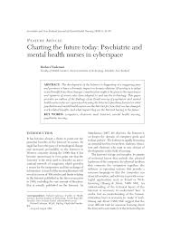 Pdf Charting The Future Today Psychiatric And Mental