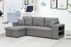 melpomene gray pull out sofa bed
