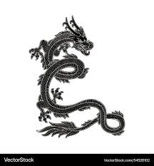 chinese dragon cartoon vector image