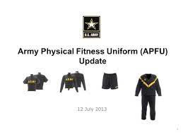 army physical fitness uniform