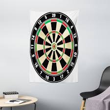 sports tapestry dart board numbers