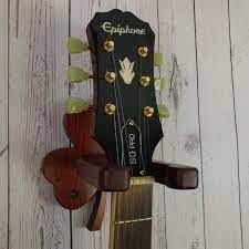 Brown Wooden Guitar Wall Hanger