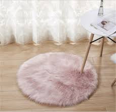 luxury faux fur rug carpet 2 round