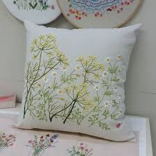 Hand Embroidered Pillow