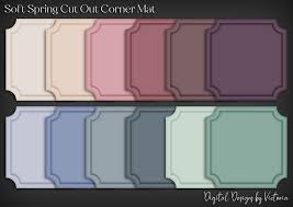 soft spring cut out corner mat graphic