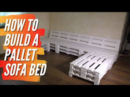 How To Make A Pallet Sofa Bed Diy