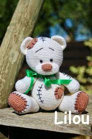 Un ours au crochet DIY modele tuto gratuit - Fils de Lilou - tricot, crochet,  dentelle, couture, broderie, tuto modele gratuit