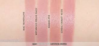 mac honeylove lipstick dupe glam