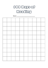 100 Days Of Reading Tracker Chart By Miss Mat Teachers Pay