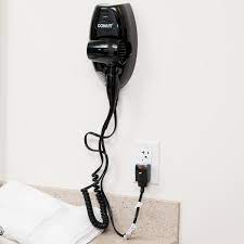 Black Wall Mount Hair Dryer